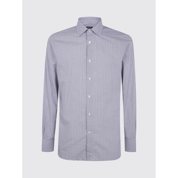 Zegna Shirt Men Gnawed Blue